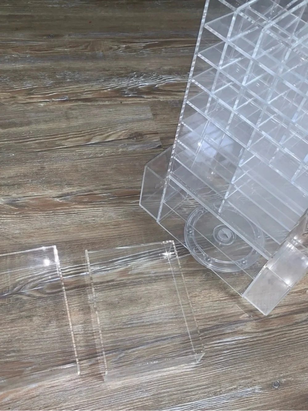 Clear Acrylic Multi-Compartment Organizer for Home Storage